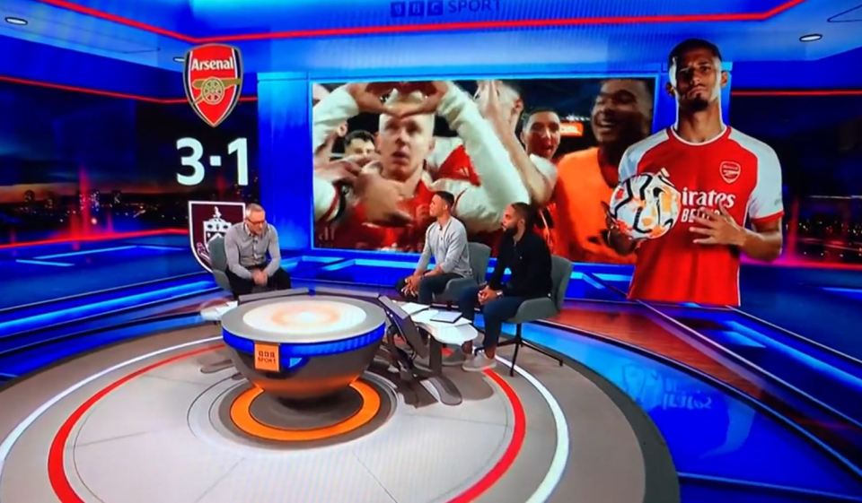 The shocking moment a 'moaning woman' could be heard in the Match of the Day studio last year