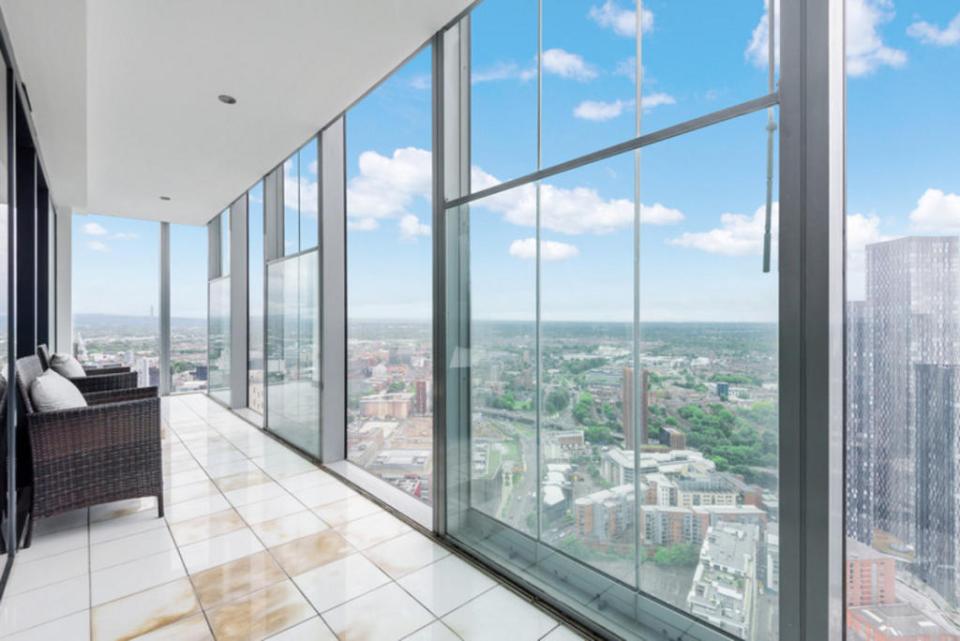 It boasts stunning views of Manchester