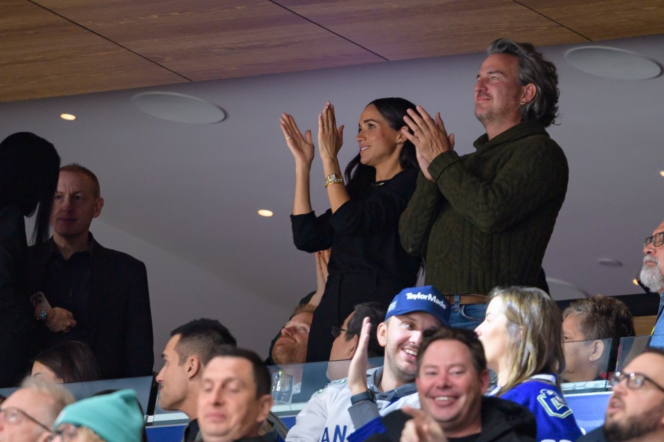 Meghan Markle cheers on the two teams