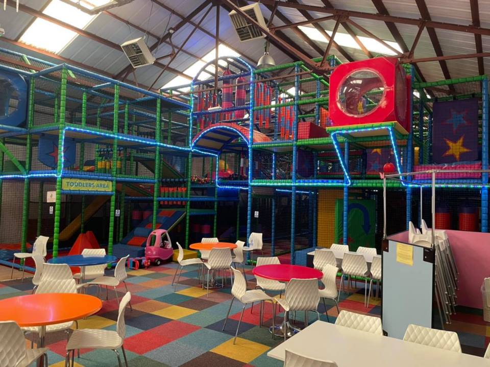 Parents are able to book a slot for their children to play on the centre's gym