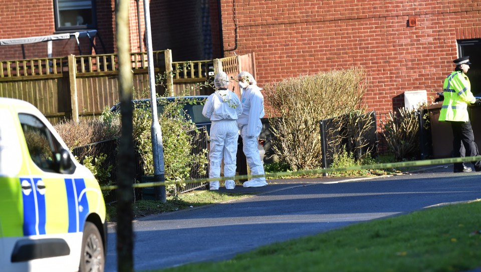 A 45-year-old man fled the scene but has since been arrested on suspicion of murder and remains in custody