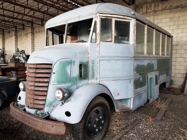 Hollywood actress Jane Russell used this truck as a dressing room