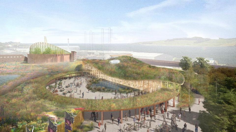 Similar green attractions to the Eden Project in Cornwall would feature at the resort