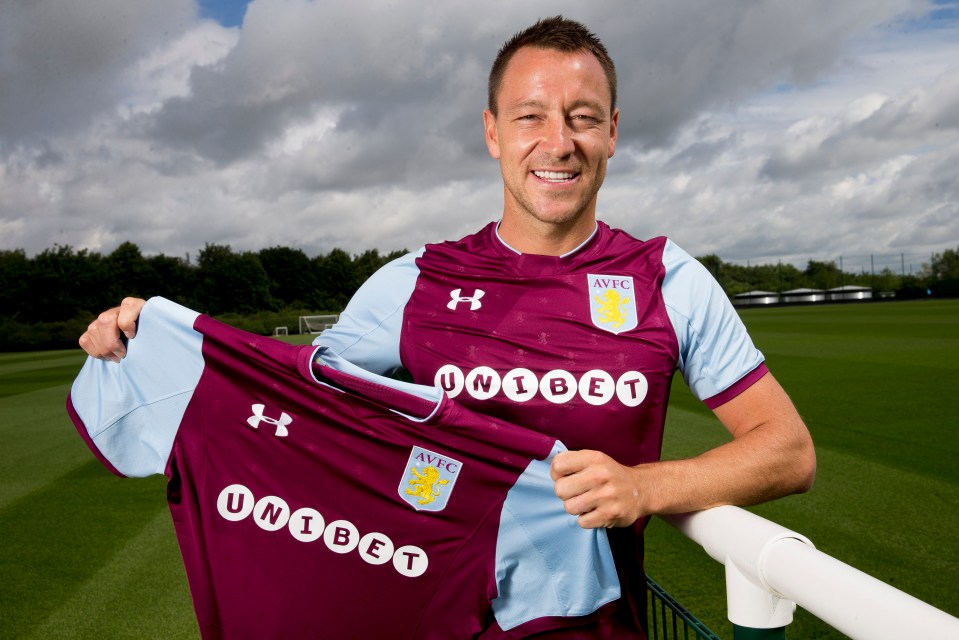 Terry signed for Villa in 2017