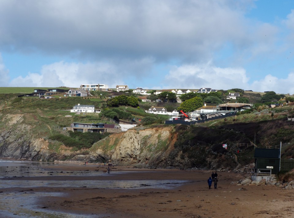 Mansions are scattered along the clifftops and locals are priced out