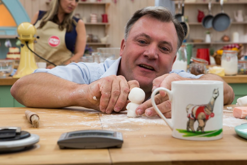 Ed worked hard on his ski jump cake but said Kimberley 'played it well'