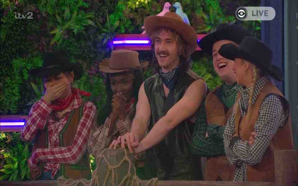 The other housemates were stunned when they were reunited with the three 'outlaws'