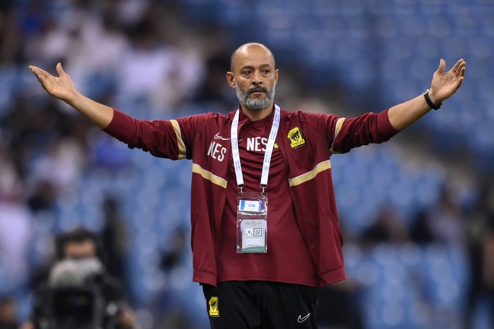 Nuno Espirito Santo has been sacked by Al-Ittihad