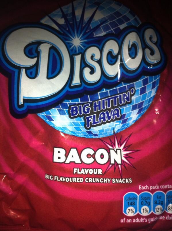 KP Snacks were disappointed to announce the end of bacon flavoured Discos