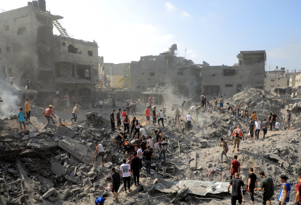 Israel has reduced buildings in Gaza to rubble as it roots out the terrorists