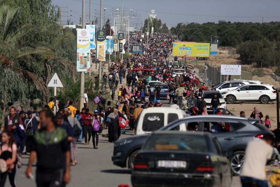 Tens of thousands are on the move in northern Gaza as they flee the intense fighting