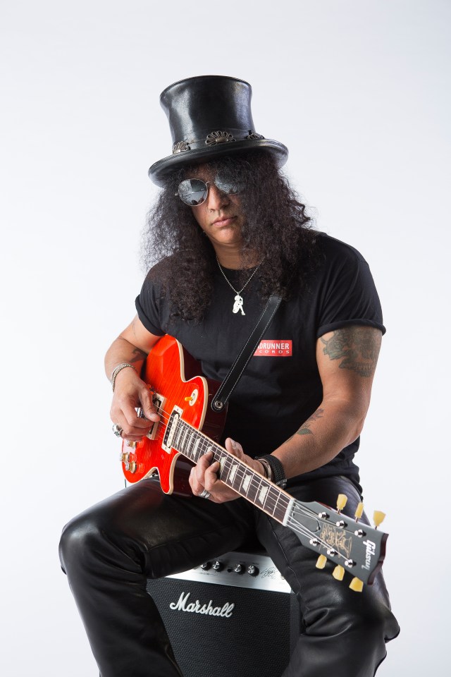 According to a survey by Sky Arts, the greatest guitar riff of all time is by Stoke-born Slash in Sweet Child Of Mine by Guns N’ Roses