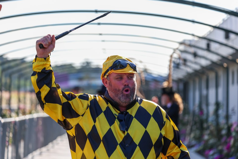 One punter rocks up to the track dressed as a jockey