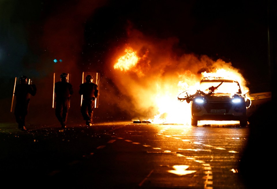 Riots broke in Dublin after the horror stabbing