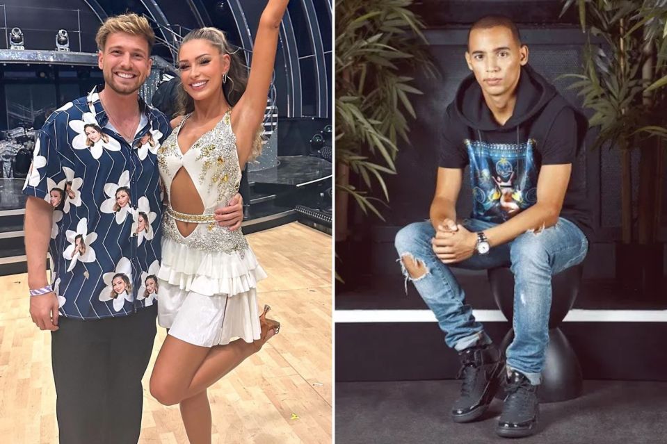 Sam Thompson and Zara McDerott are back on track now (left) The Love Island star cheated with Brahim Fouradi (right)