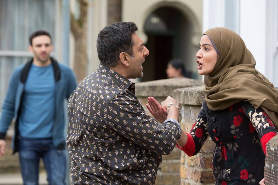 Shabnam Masood left Walford after complications with her baby's dad