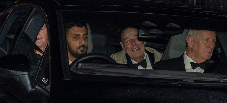 Winston Churchill's grandson Sir Nicholas Soames also showed up at the birthday bash