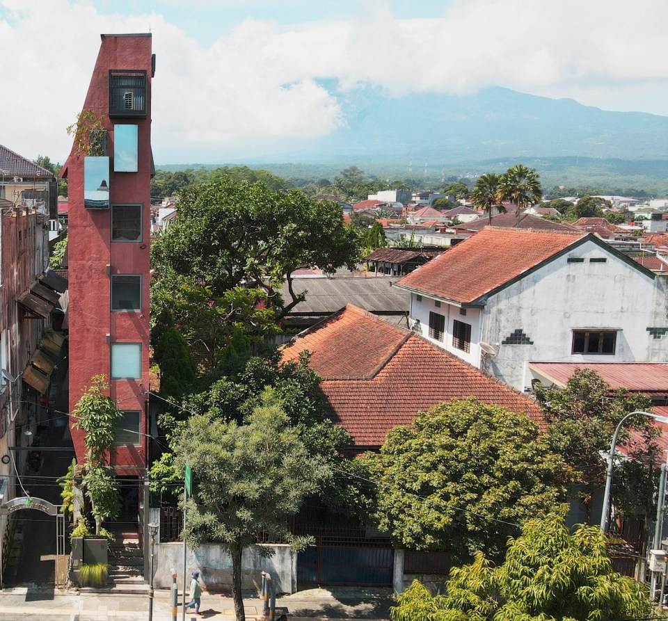 The architect used unwanted land that had become a dumping ground