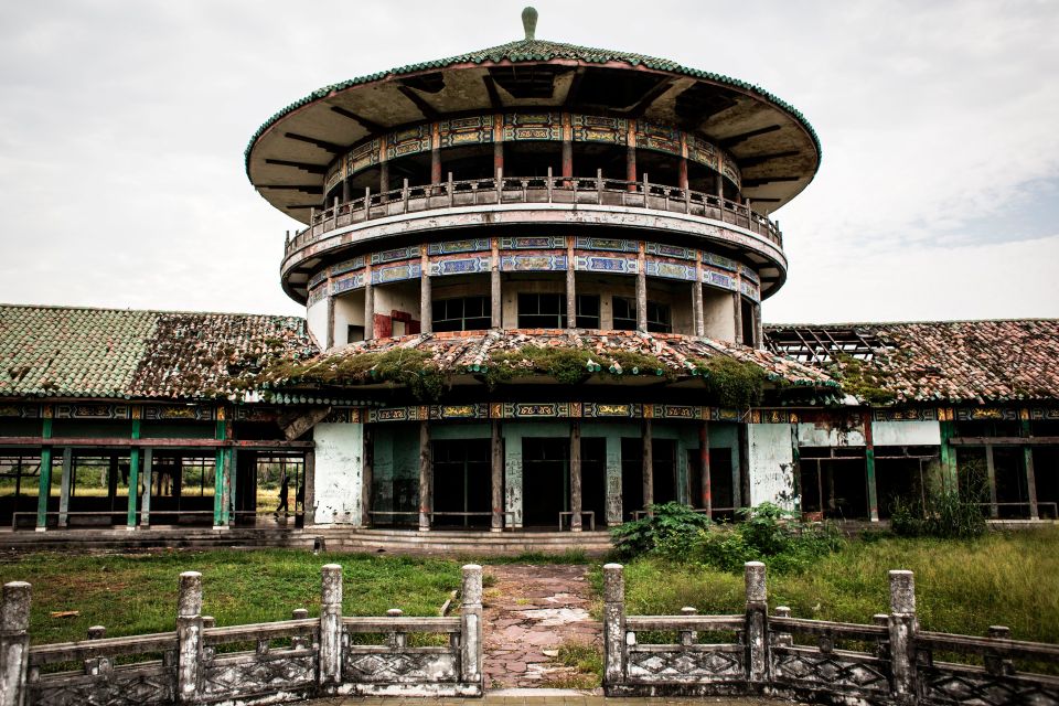 One of Mobutu Sese Seko's derelict palaces in Kawele that was left abandoned after the tyrant leader was driven out of Democratic Republic of Congo