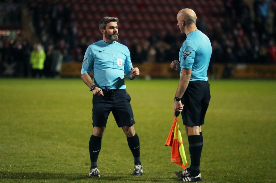 The penalty was given by Richard Wigglesworth who had replaced the original referee