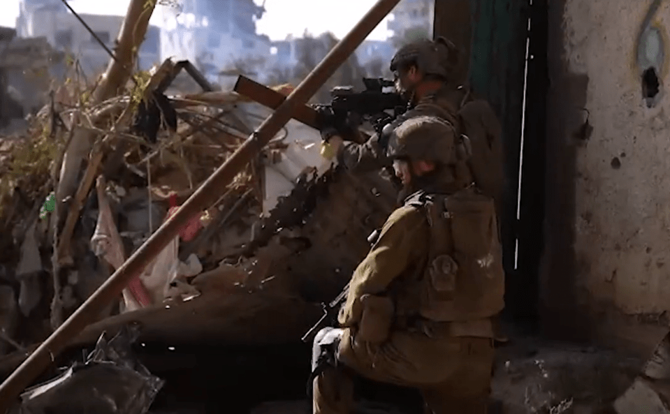 Footage shows Israeli troops storming a Hamas stronghold