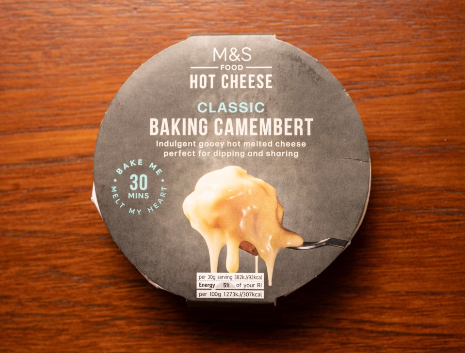 M&S camabert was tasty at first but soon the creaminess became a bit too much