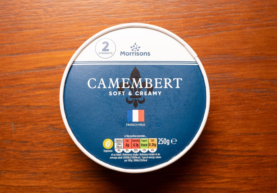 I was surprised by the balanced flavours and gooeyness of Morrison's camembert