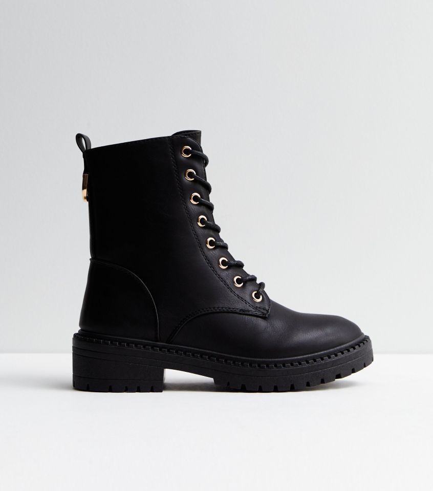 Leather-look boots for £39.99 at New Look