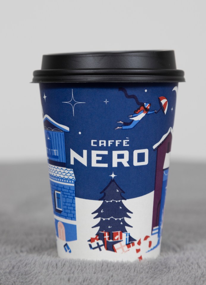 Caffe Nero's Salted Caramel & Pistachio Frappe Creme has the same amount of sugar as 9 biscuits