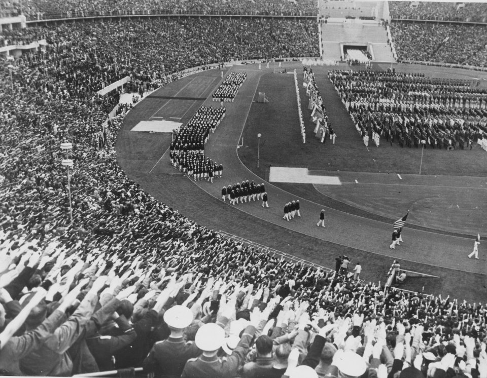 The Olympic Stadium was thought to host over 100,000 spectators