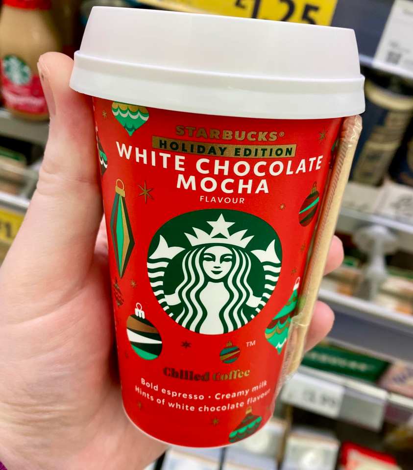 The Christmas-themed drink has been spotted in Morrisons and Sainsbury's