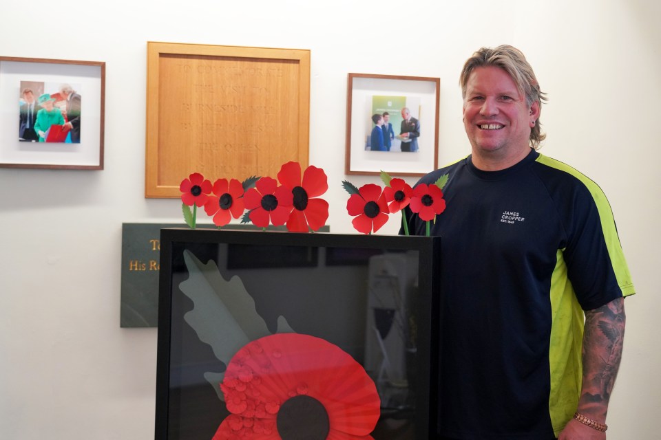 Tony Bellas, from Cumbrian papermaker James Cropper, has created a plastic-free poppy which can be recycled