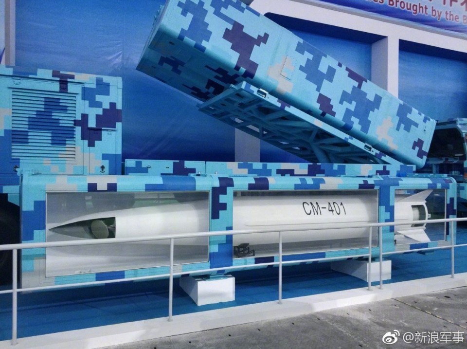 As well as air-to-air hypersonic missiles, China has unveiled a hypersonic anti-ship missile