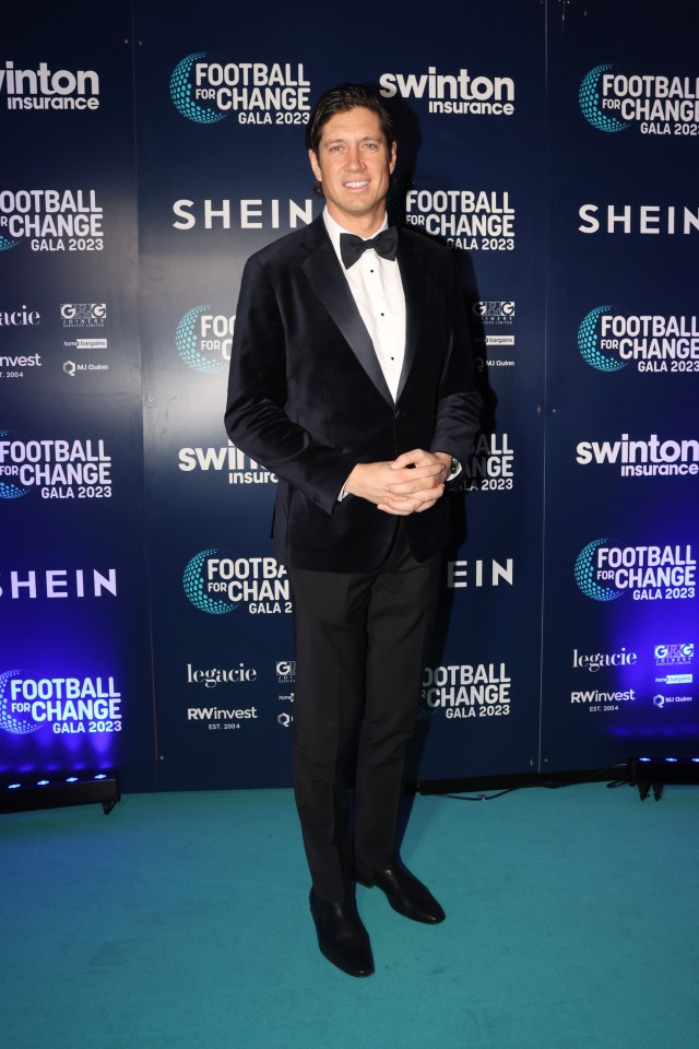 Vernon Kay rocked his velvet tux with class