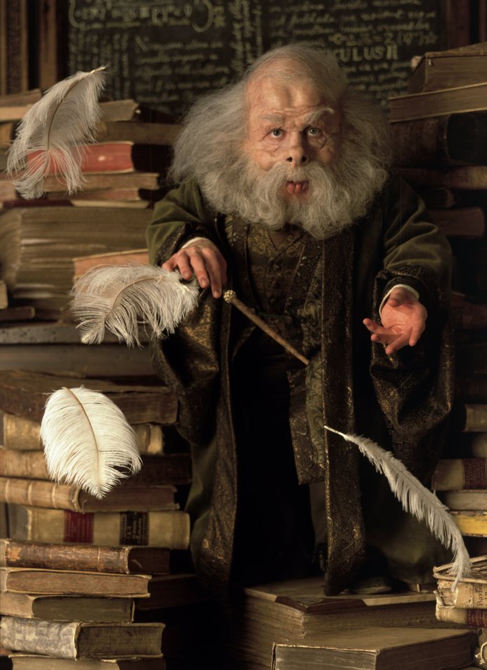 Warwick, 53, played Professor Filius Flitwick in the hit movies