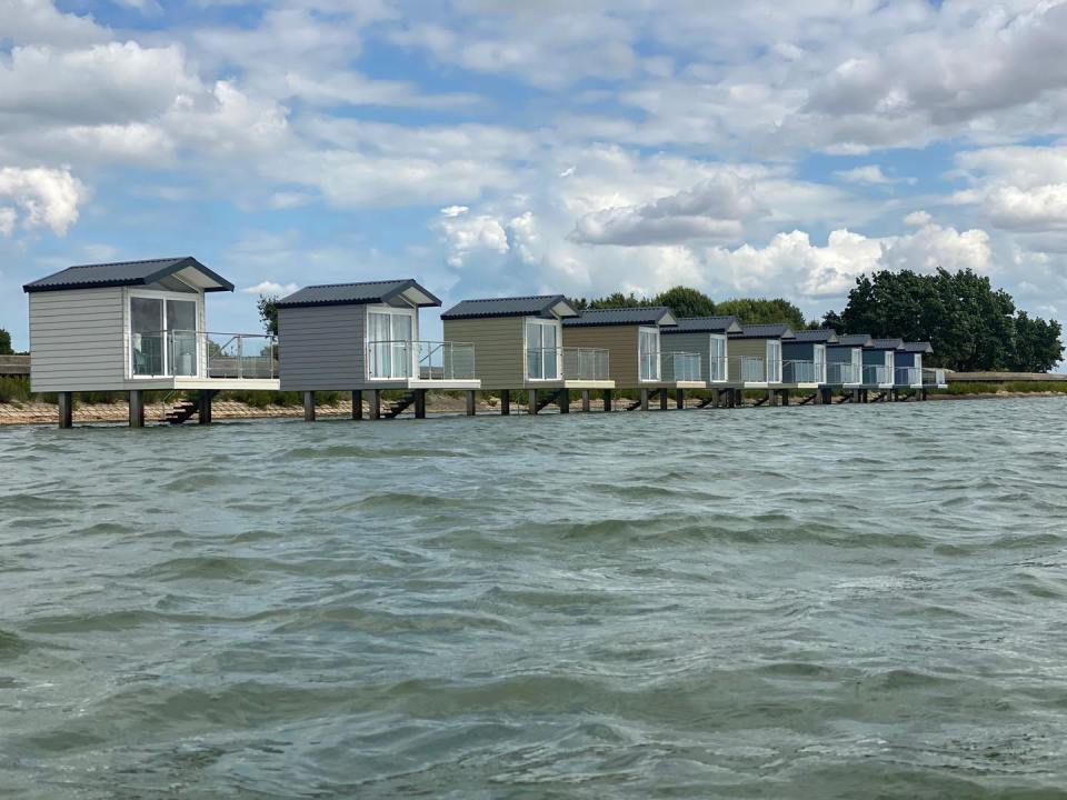 The beach huts are popular with guests too