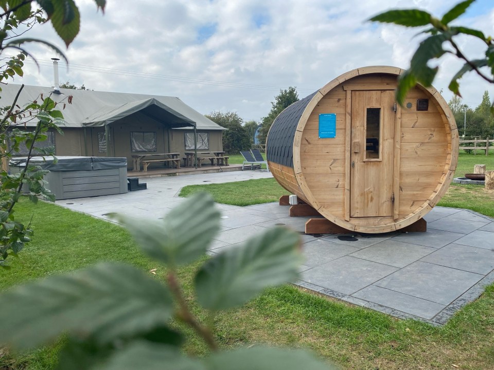 Guests can book stays in the glamping pods, which include glass houses and Sheperd huts