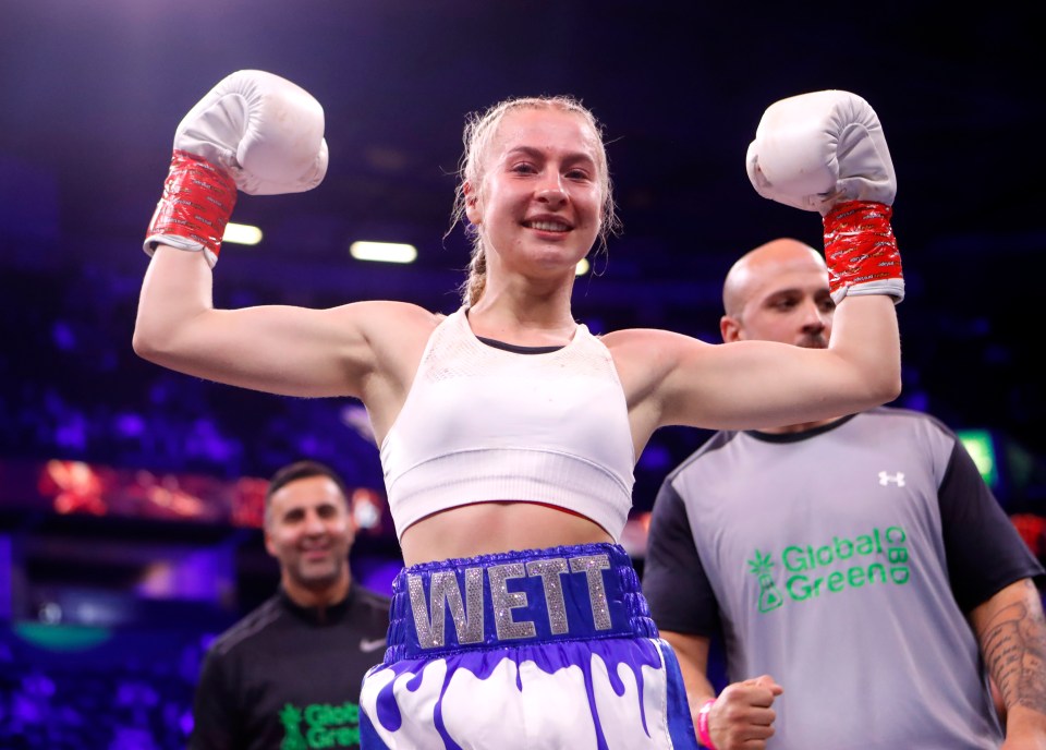 As a Misfits Boxing star Wett has earned herself a fierce reputation