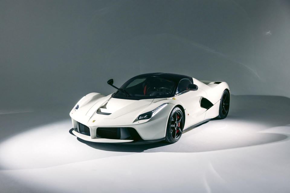 The white Ferrari LaFerrari has gone up for sale for £4.1 million