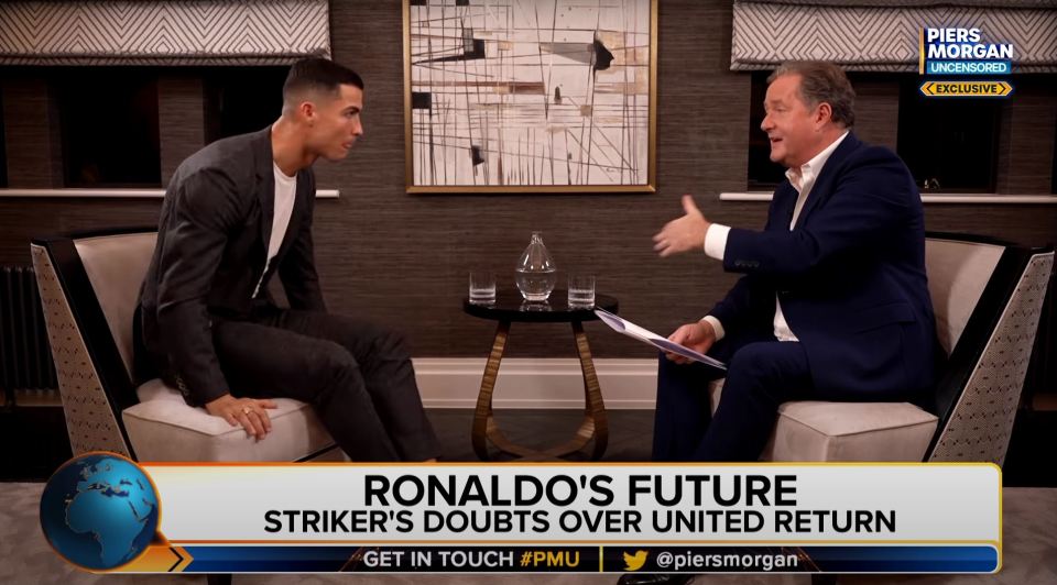 Cristiano Ronaldo complained about Ten Hag while chatting to Piers in 2022