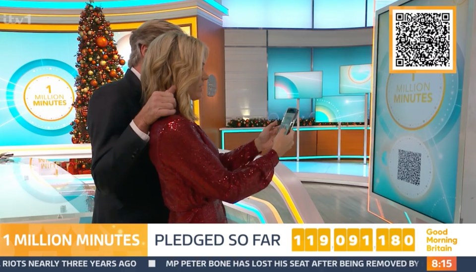 Richard's co-host Charlotte Hawkins was on-hand to help