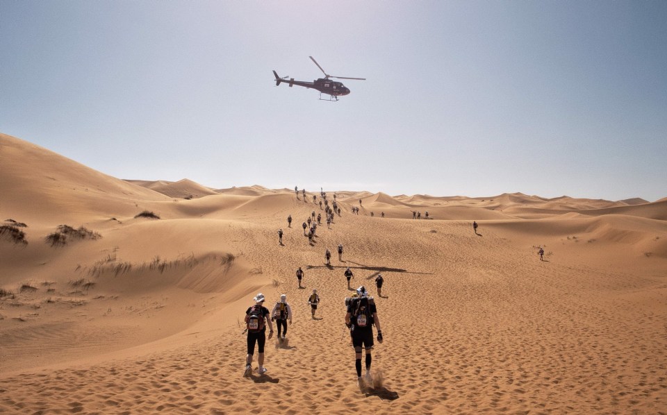 The gruelling Marathon Des Sables was another foot race Ratcliffe competed in