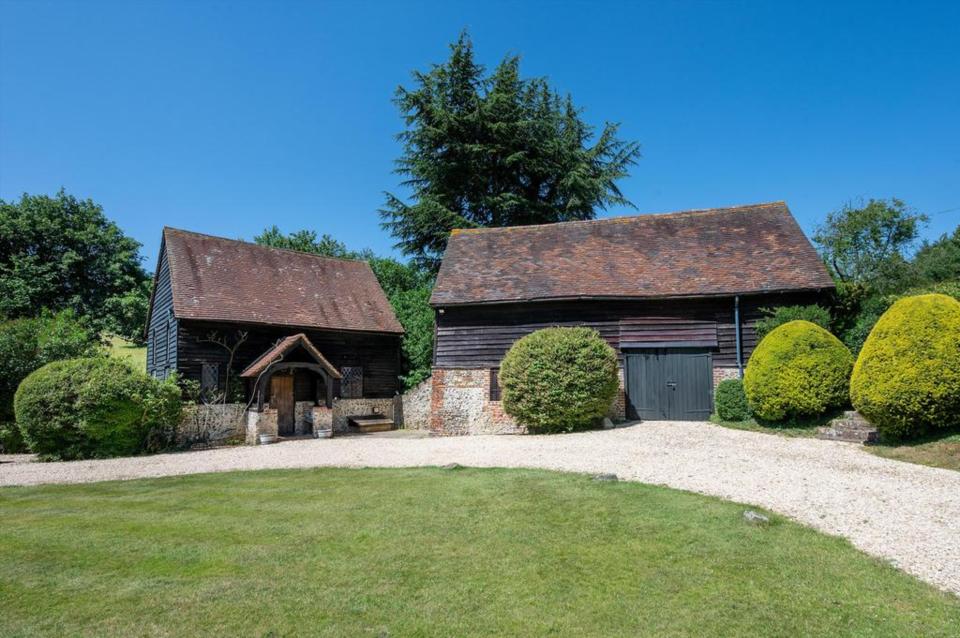 One of the Grade II-listed barns is used to hold parties