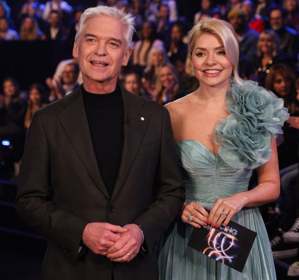 Stephen replaced Philip Schofield (pictured: left), who previously hosted Dancing On Ice with Holly