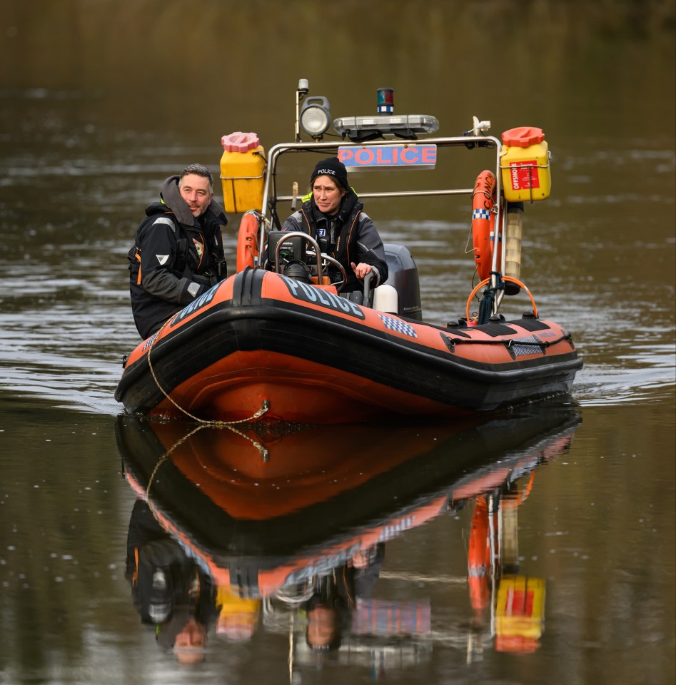 Police search teams continue to hunt the River Wensum for clues