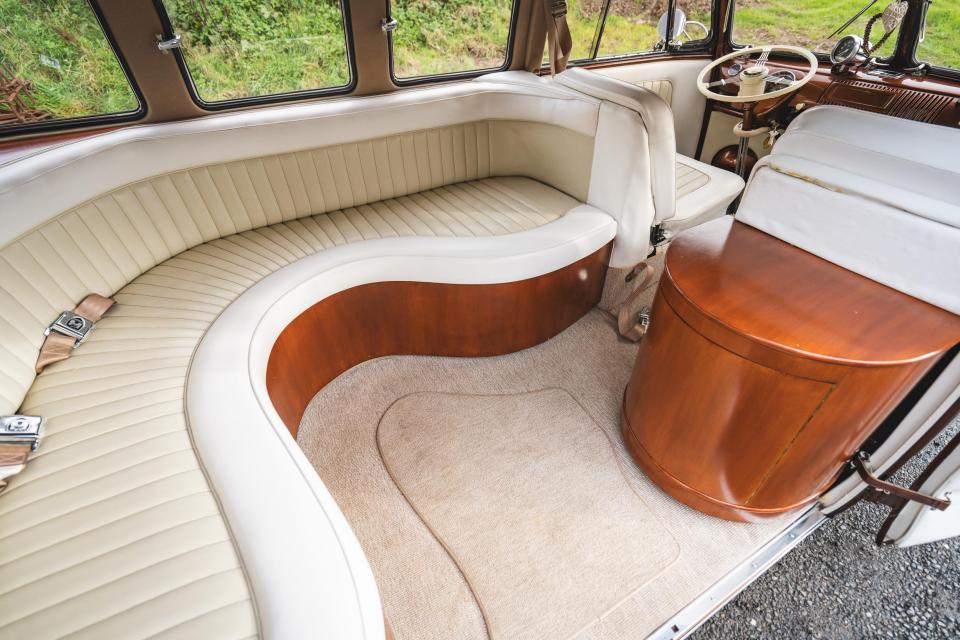 The classic motor comes with a truly unique interior