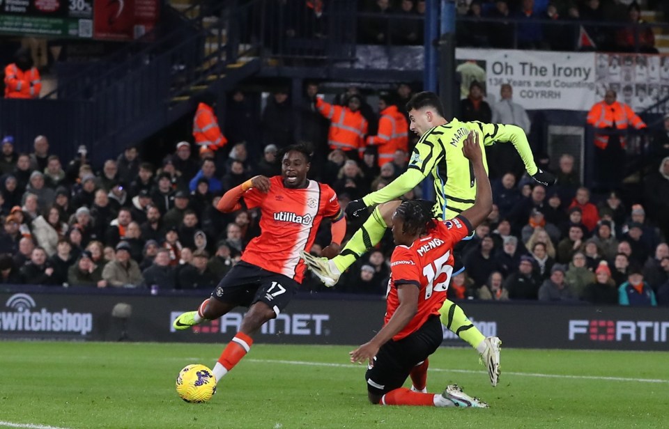 Gabriel Martinelli sneaked in to fire the opener for Arsenal