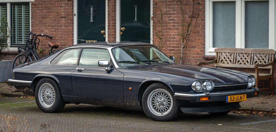 The car is a replica of the Jaguar driven in 1970's spy thriller series The New Avengers