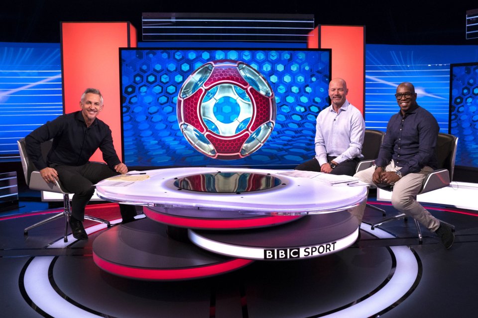 Ian still going strong on MOTD with Gary Lineker and Alan Shearer in 2023