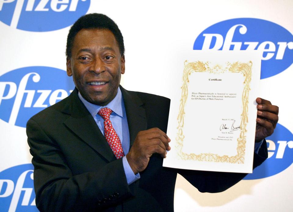 Brazilian football legend Pele endorsed Viagra